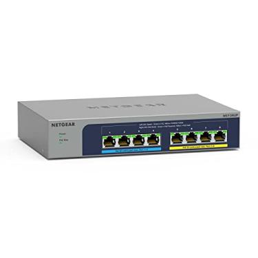 Imagem de NETGEAR Switch de rede não gerenciado de 8 portas Ultra60 PoE Multi-Gigabit Ethernet (MS108UP) - com 4 x PoE++ e 4 x PoE+ @ 230W, suporte para desktop ou parede, e proteção vitalícia limitada