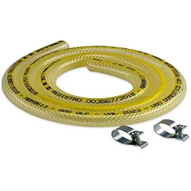 Imagem de MANGUEIRA GAS GLP 1,20M C/ABRACADEIRA METALICA Force Line