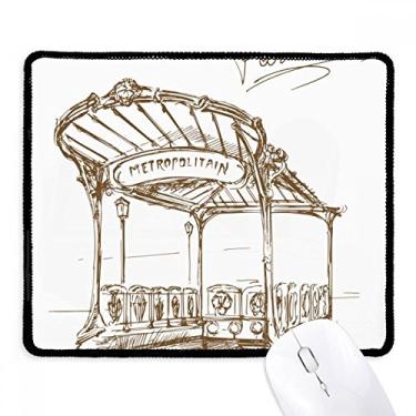 Imagem de Metropolitain Station França Paris Landmark Mousepad Tapete de borracha para jogos