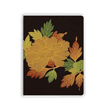 Imagem de Diário de capa macia para caderno de pasta marrom preta da Cultura japonesa