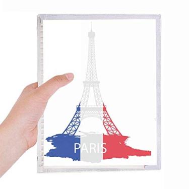 Imagem de Caderno Torre Eiffel Paris França Caderno de folhas soltas diário recarregável Papelaria
