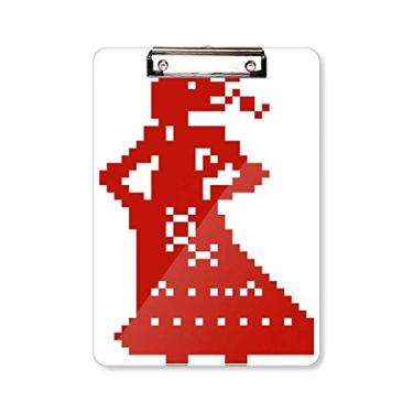 Imagem de Rússia Mosaico Feminino Cultura Country Pasta Bloco de Escrita Placa de Apoio A4