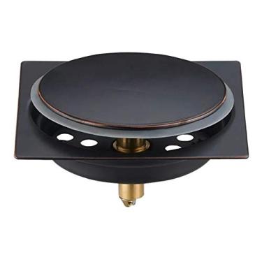 Imagem de Ralo Inteligente P/Piso Em Inox Preto Fosco 15x15cm.