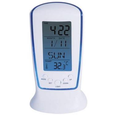 Imagem de Relógio De Mesa Digital Com Despertador, Temperatura, Data E Luz Ds-51