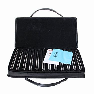 Imagem de 24 Hole T2403 Germany Imported Gong Spring Polyphonic Harmonica 12 Tone Full Tone Silver Suit Adult Professional Playing harmonica set