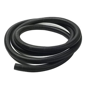 Imagem de Bettomshin 1 peça 30 m comprimento 0,91 polegadas ID tubo ondulado, conduíte de fio, tubo de fole flexível não dividido polipropileno polipropileno para lagoa líquido ar condicionado capa capa capa preta