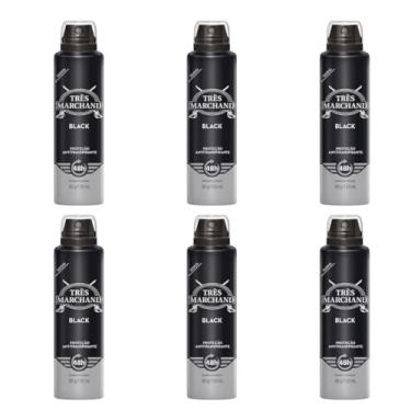 Imagem de Kit 6 Très Marchand Desodorante Aerossol Black 150 Ml