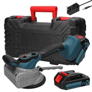 Imagem de SZITW Máquina automática para ladrilhos 21V, alta capacidade de carga, assentamento de ladrilhos de parede, ferramenta vibratória, nivelador portátil de ladrilhos, ventosa ampliada com nivelador de bo