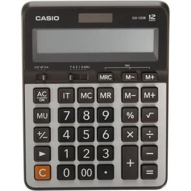 Imagem de Calculadora Casio De Mesa Grande Gx-120B 12 Dígitos Prata