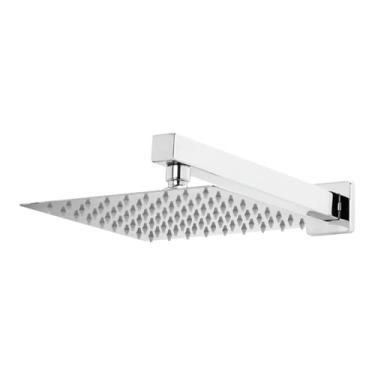 Imagem de Ducha Chuveiro Piscina 30x30 Inox Com Braço 40cm Aquecimento a Gás e Solar Hanabi