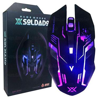Imagem de Mouse Gamer 6D x Soldado com Iluminação LED RGB - GM-600