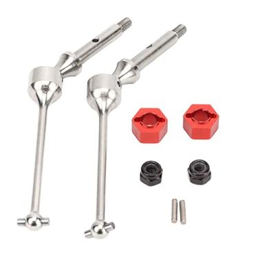 Imagem de Eixo de Acionamento Traseiro Rc Cvd, Peças de Atualização de Carro Rc Aço Mip20060 Eixo de Transmissão Traseiro Rc para Carro Losi 1/18 Mini B Mini T 2.0 Rc (Prata)