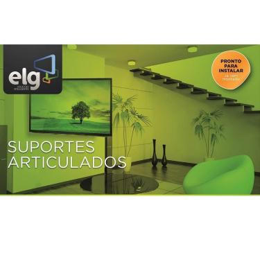 Imagem de Suporte para TV 15" a 43" Articulado ELG Linea FULL 20 para Plasma LCD LED Preto