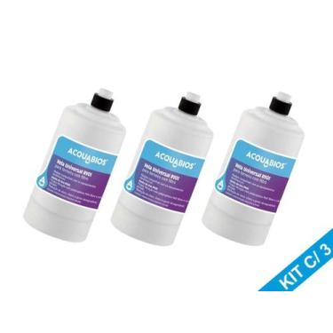 Imagem de Kit 3 Refil Vela Universal Torneira Filtro AcquaBella Vitale - Acquabi
