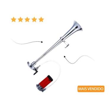 Imagem de Buzina Carro Automotiva Som Forte Navio - CF AUTOMOTIVE 