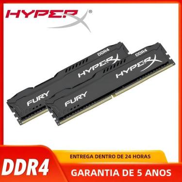 Imagem de Memória RAM HyperX Fury DDR4 - 8GB, 16GB, 32GB (3600MHz, 3200MHz, 2666