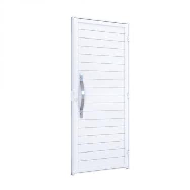 Imagem de Porta de Alumínio Lambri 215x89cm com Puxador de 60cm Riobras Aluminío