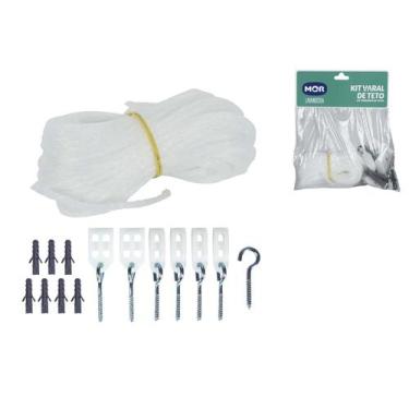 Imagem de Kit Corda Completa De Varal De Teto Nylon 6,5m - Mor