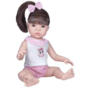 Imagem de Bebe Reborn Realista Membros Silicone Small Cabelo Castanho - Sid Nyl