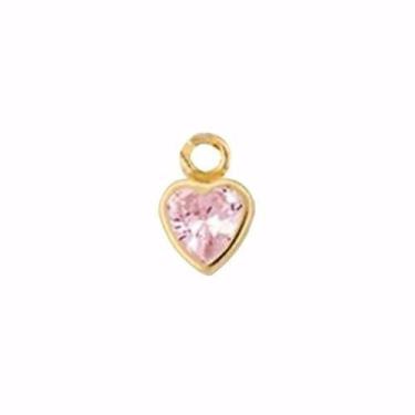 Imagem de Pingente Coração 4mm Para Argolas Em Ouro 18k - DR Joias