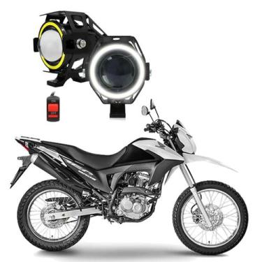 Imagem de Kit Farol de Milha Angel Eye U7 Moto Honda NXR 160 BROS 2004 -2012 201