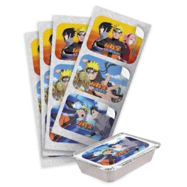 Imagem de Adesivos Naruto Quadrado Pra Decorar Marmita de Aniversário - Fantasia