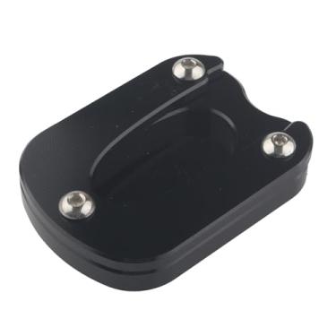 Imagem de FINMOKAL Almofada de extensão de suporte lateral de pé preta para motocicleta compatível com Meteor 350 2021-2023