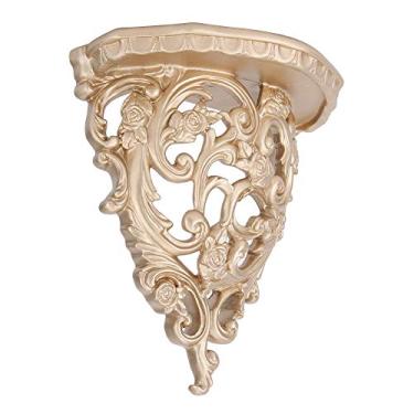 Imagem de Prateleira de Armazenamento Europeia Vintage Oca para Pendurar na Parede, Prateleira Decorativa para Quarto de Escritório Doméstico