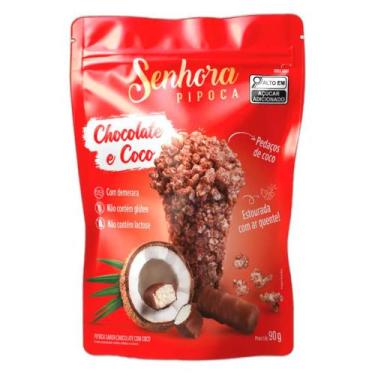 Imagem de Pipoca Senhora Pipoca Sabor Chocolate e Coco 90g