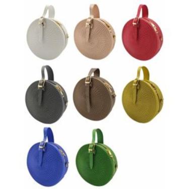 Imagem de Kit 2 Bolsa Silicone Redonda Reforçada Tiracolo Ombro Casual Praia - K