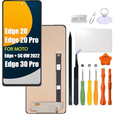 Imagem de Substituição para Motorola Moto Edge Plus 5G 2022 / Edge+ 5G UW 2022 / XT2201 Tela LCD TFT para Moto Edge 20 / Edge 20 Pro/Edge 30 Pro Tela LCD Touch Screen Digitalizador Montagem com kit de reparo