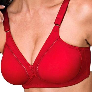 Imagem de Sutiã Sustentação Gallard Control Demillus 78808/78908 Taça B, Vermelh