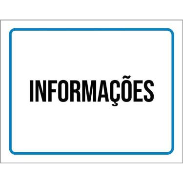 Imagem de Kit 3 Placas Ambiente Sinalização Setor Informações