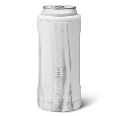 Imagem de BrüMate Hopsulator Slim Can Cooler Isolado para latas finas de 340 g | Suporte para bebidas de aço inoxidável com isolamento de latas skinny para seltzer rígido, cerveja, refrigerante e bebidas
