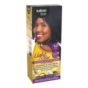 Imagem de Coloração suave salon line light color 1.0 preto azulado