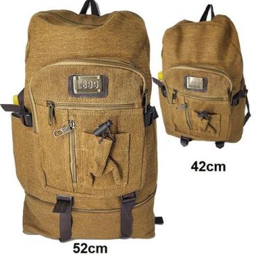 Imagem de Mochila Extensível De Lona C1198 - ELLO, Marrom