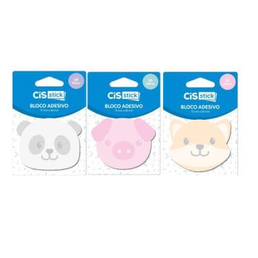 Imagem de KIT 03 Blocos Adesivo Animais Divertido Stick Pets CiS - CIS 
