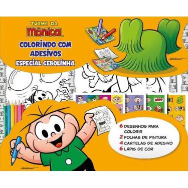 Imagem de Livro - Turma Da Mônica - Colorindo com adesivos - Especial - Cebolinh