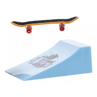 Imagem de Kit Skate De Dedo C/lixa + Rampa Brinquedo Skate Extreme - Art Brink