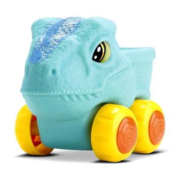 Imagem de Carrinho Réptil Velociraptor Roda Livre Brinquedo de Banho para Bebês 