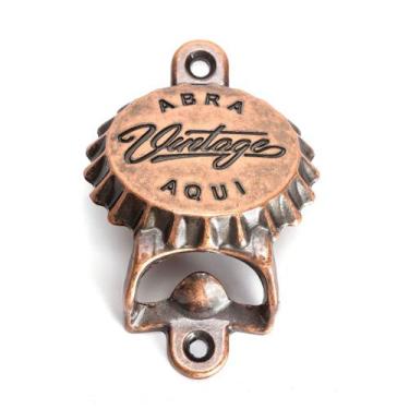 Imagem de Abridor Garrafa De Cerveja Tampa Vintage Várias Cores Metal Zamac Deco