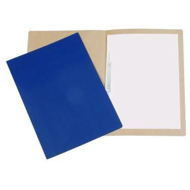 Imagem de Polycart 1026-AZ, Pasta Grampo, Trilho Papel, Oficio, Multicor, Pacote de 20, 335 x 230mm
