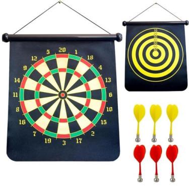 Imagem de Jogo De Dardos Magnético Alvo Duplo Face 15 Polegadas - R1Sports, Colo