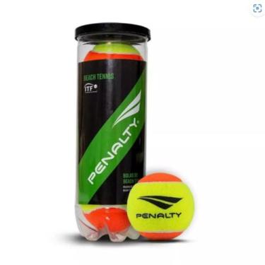 Imagem de Bolinha De Beach Tennis Penalty Tubo 3 Und, Amarelo, Único, Unissex
