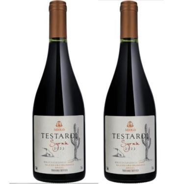 Imagem de Kit 2 Un Vinho Miolo Testardi Syrah 750 ml