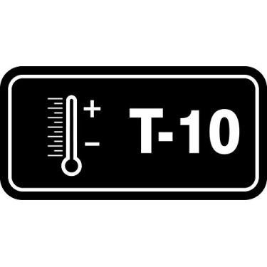 Imagem de Accuform TDF810XVM Adesivo Dura-Vinil "T-10 Thermal" Etiqueta padrão de fonte de energia, 3,5 cm L x 7,6 cm C, branco sobre preto (pacote com 5)