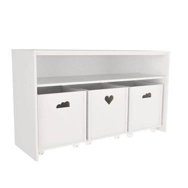 Imagem de Rack Com Organizadores Caixotes Infantil Matilda 100% Mdf