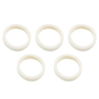 Imagem de YHXiXi 5 peças de arruelas de feltro brancas de substituição para máquina de café expresso, acessórios de anel de lã, máquina de leite de soja, arruelas de feltro de lã, acessórios genuínos, absorção