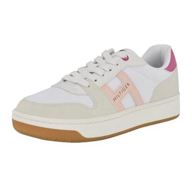 Imagem de Tommy Hilfiger Tênis feminino Neenha, Rosa claro/branco, 40