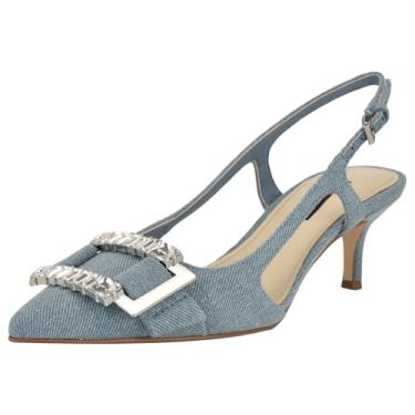 Imagem de Nine West Neeri Pump feminino, Jeans azul claro 450, 39
